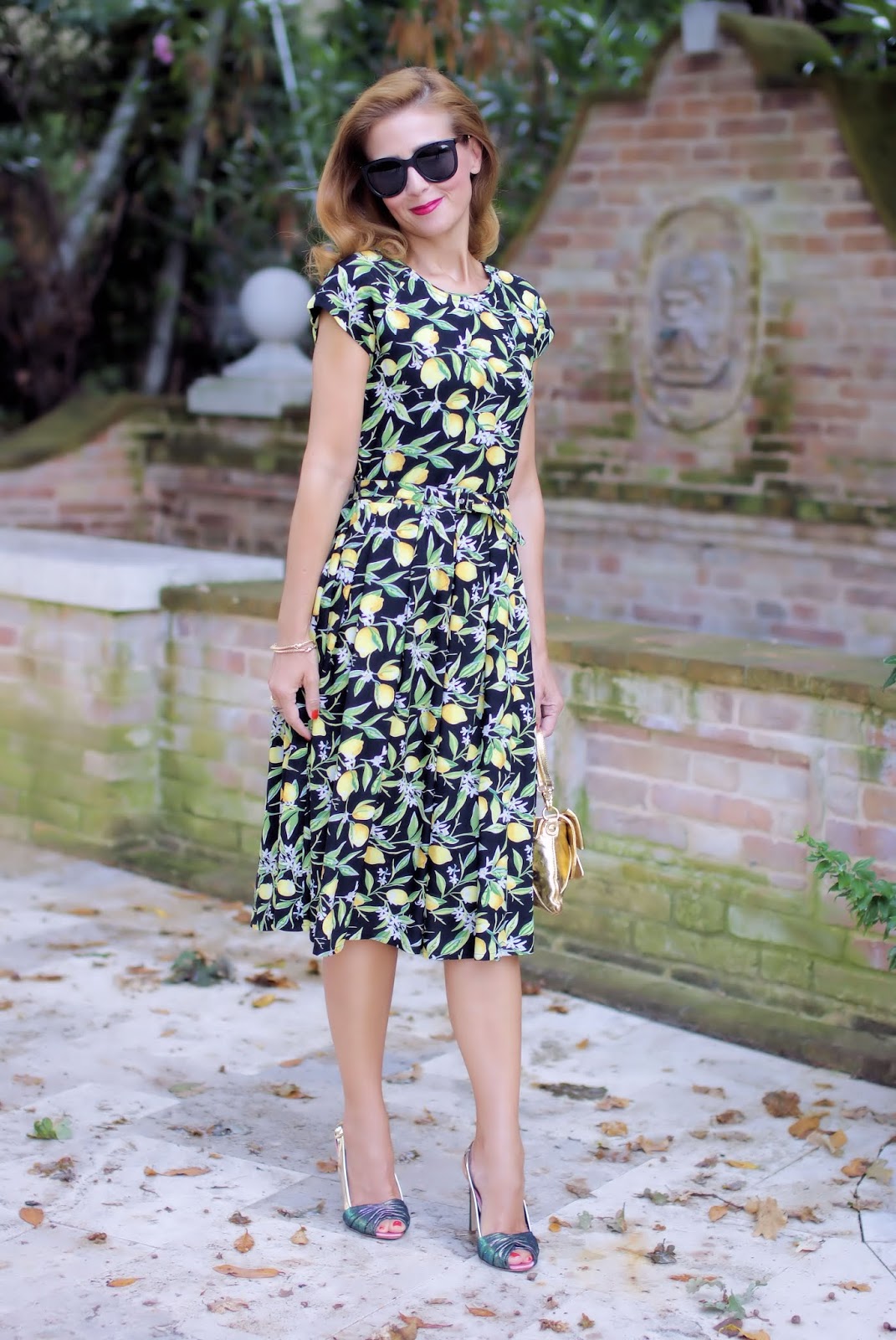 Lemon print dress for a ladylike outfit | Fashion and Cookies - fashion ...