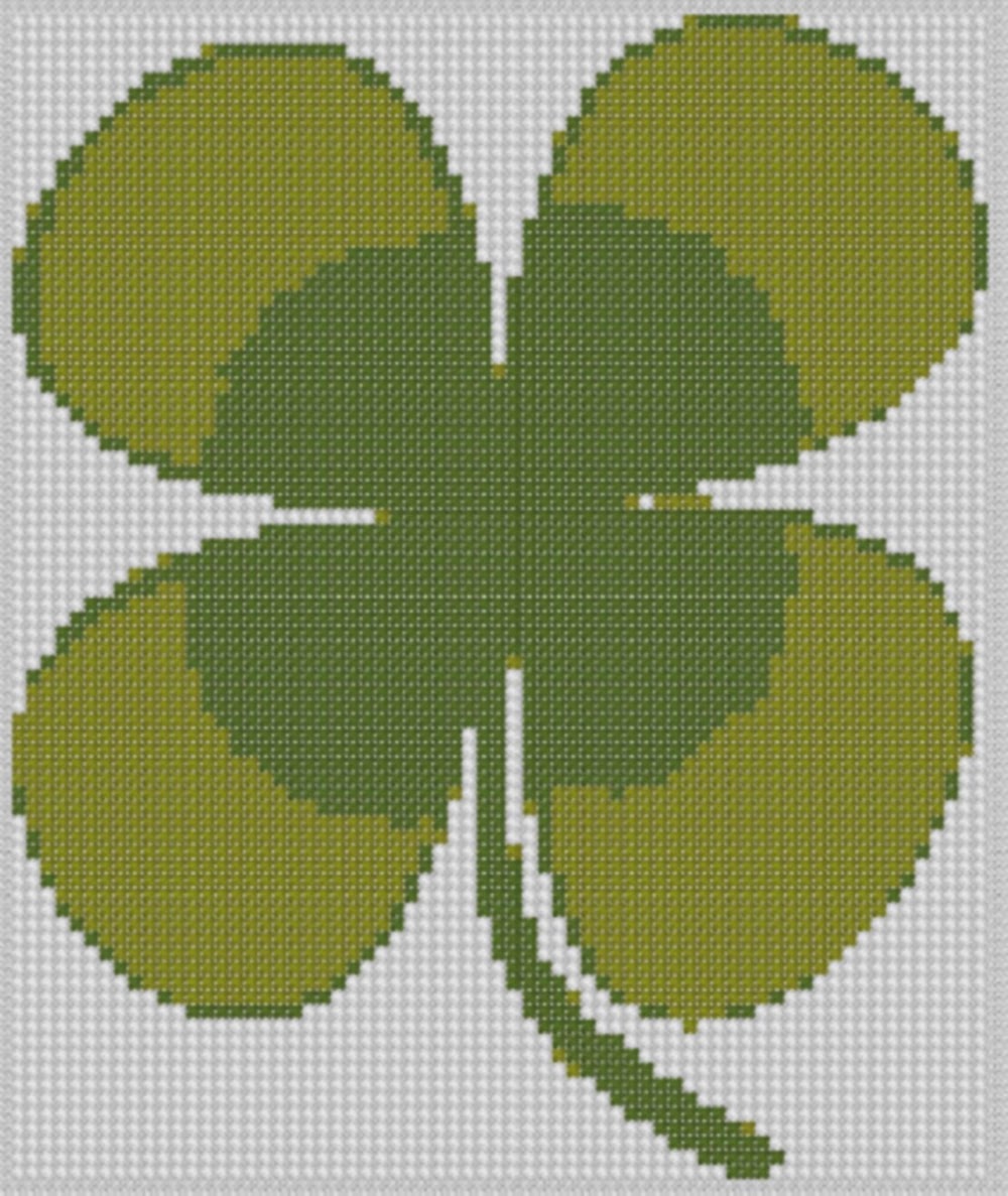 Клевер вышивка крестом схемы