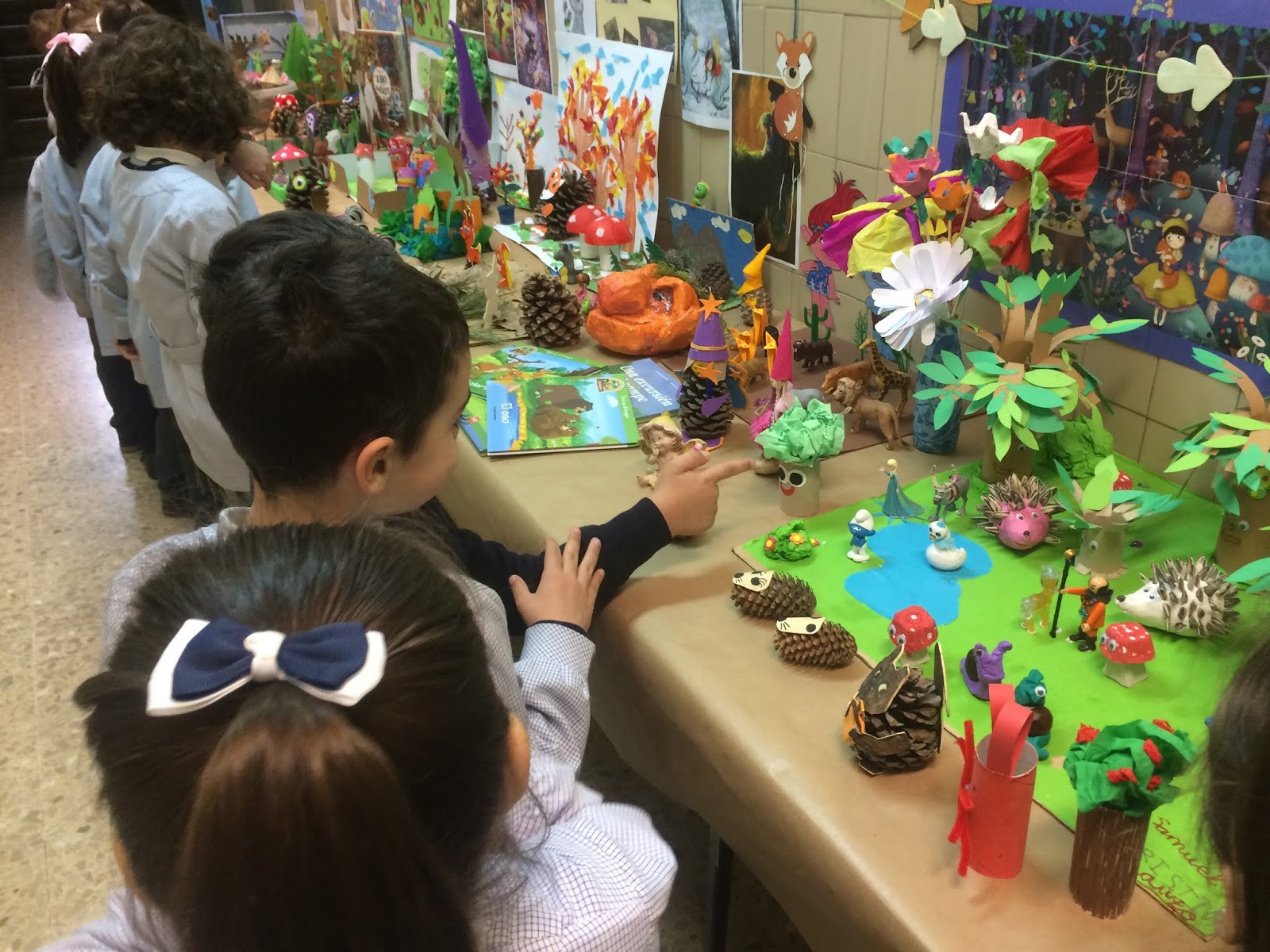 Educación Infantil Colegio Agustinas Valladolid Exposición "Bosque