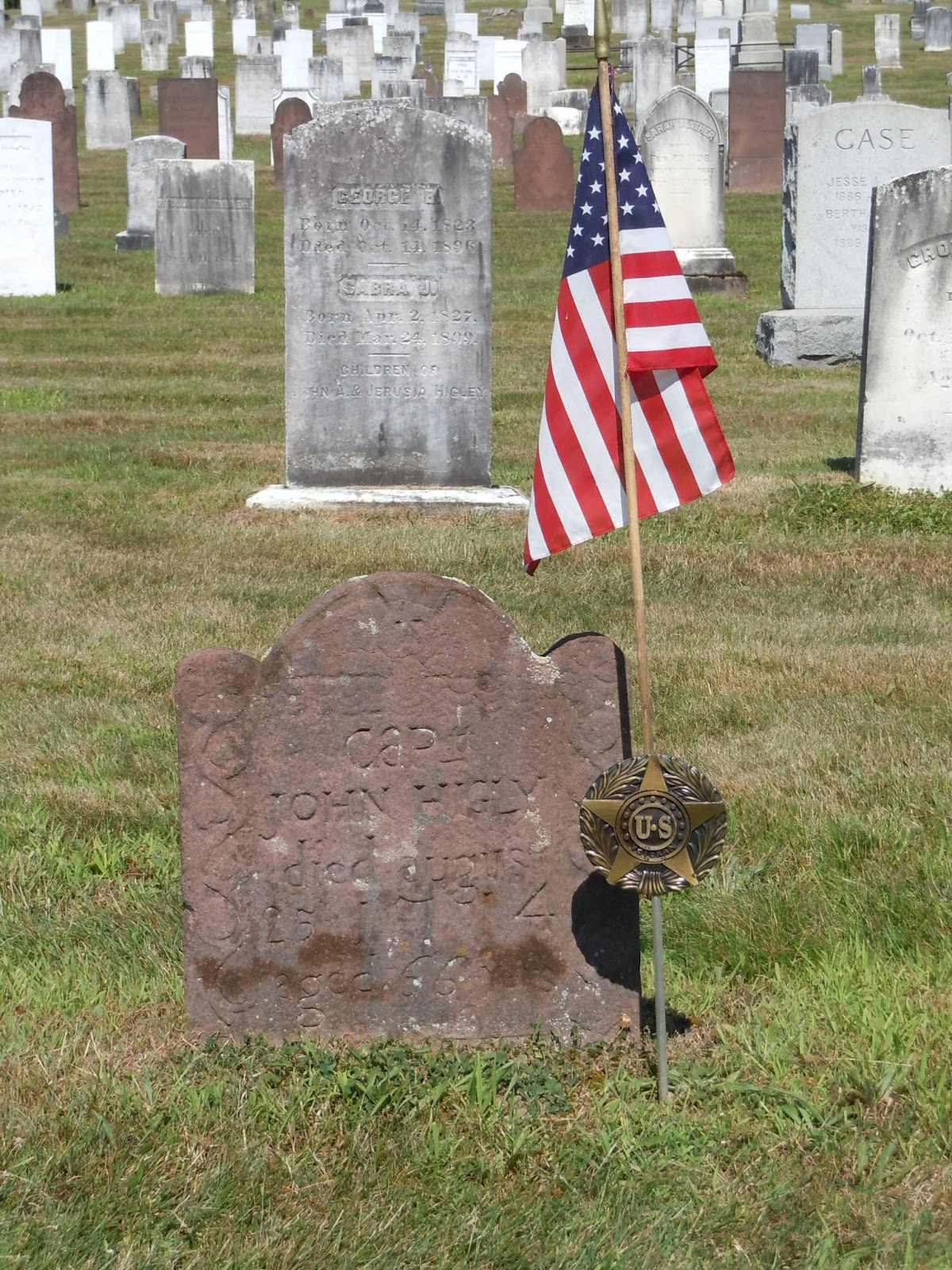 Life From The Roots John Higley at Simsbury Cemetery Tombstone Tuesday
