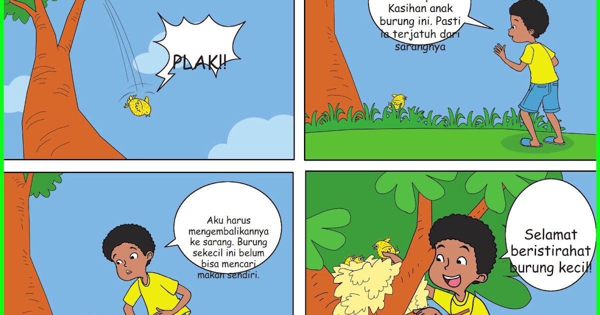 Contoh Cerita Bergambar Hewan Gambar Ilustrasi Tentang