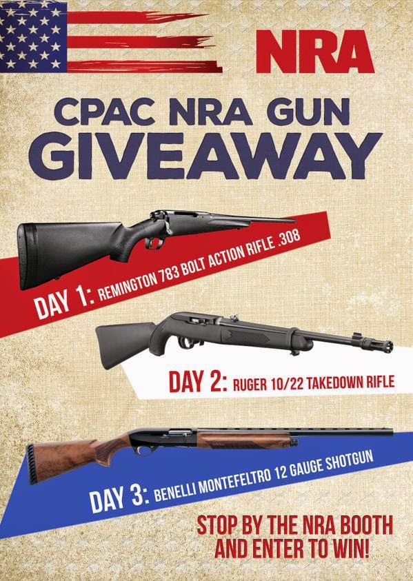 Joe. My. God. NRA Guns Giveaway At CPAC 2015