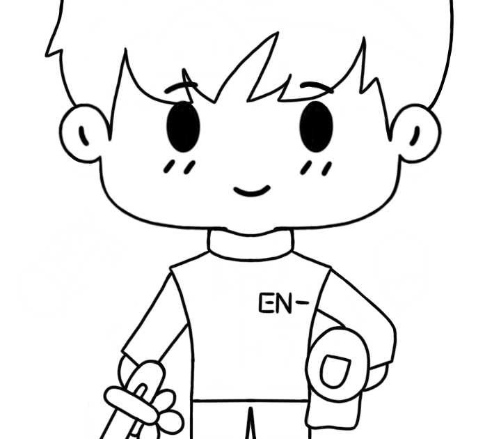 [ENHYPEN] [Coloring Page] 2021 Season's Greetings Ver Sunghoon