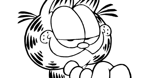 odie coloring pages frowning - photo #34