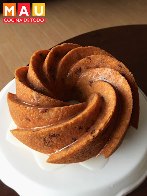 panque de mandarina naranja con arandanos navidad receta facil