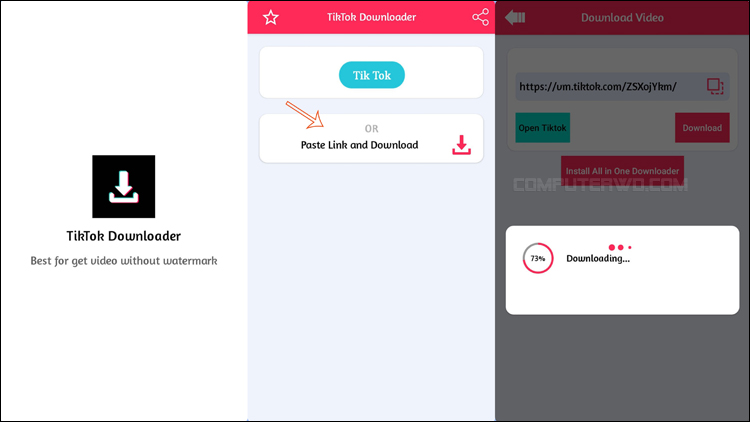 توك نسخ رابط تيك تحميل فيديوهات