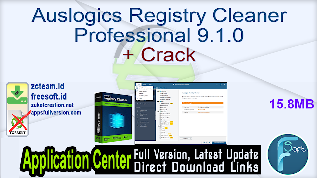 Auslogics Registry Cleaner Professional 9.1.0 + Crack_ ZcTeam.id