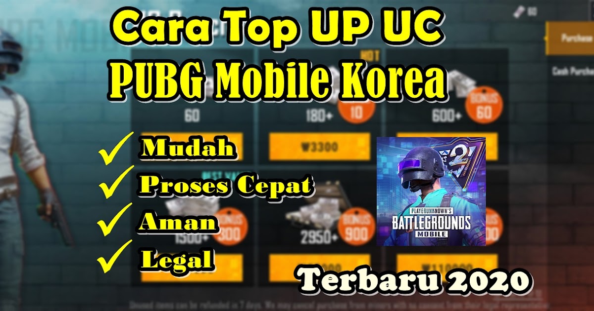 Cara Mudah Top Up Uc Pubg Mobile Korea Rumah Multimedia