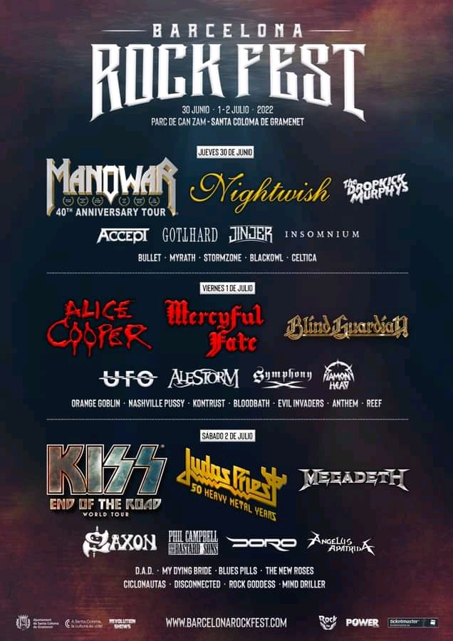 ROCK FEST 30 JULIO 1 Y 2 JUNIO 2022