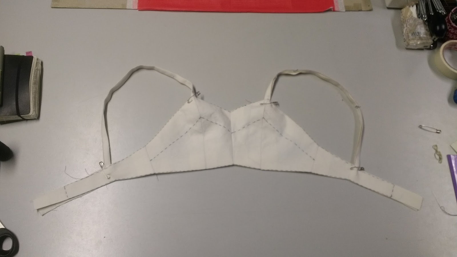 Lady Sewalot: A British Outfit: Designing and drafting the bra