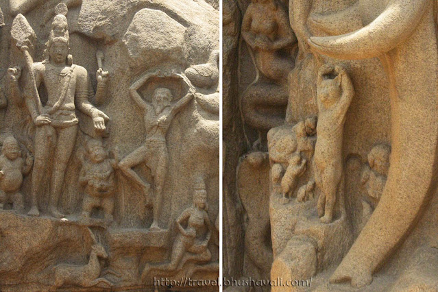 Arjuna's Penance & Cat Penance at Mahabalipuram