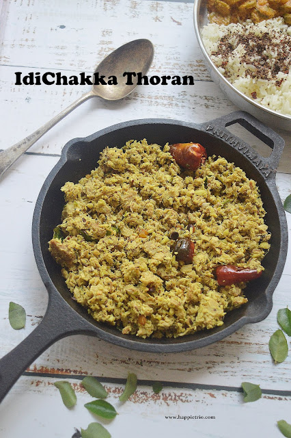 Idichakka Thoran Recipe | Tender Raw Jackfruit Stir Fry | Kerala Recipes