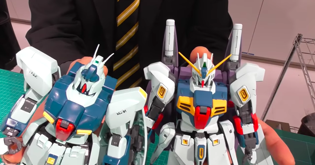 Gundam Base Tokyo Live Compares Re Gz Custom And Re Gz Mg Kits Gundam Kits Collection News And Reviews