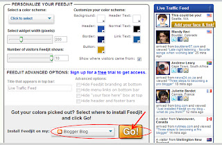 adding fedjit widget to blogger