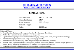 Soal Akm Pjok Smp Kelas 8 : Download Contoh Soal Akm Online Kelas 7 Dan 8 Level 4 Kherysuryawan Id PNG