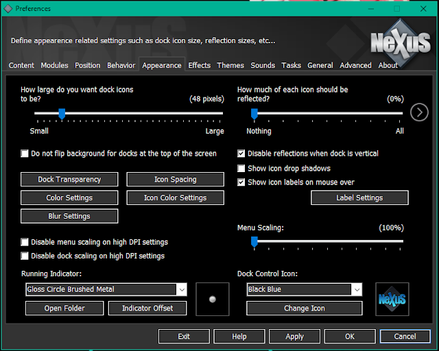 Nexus Preferences