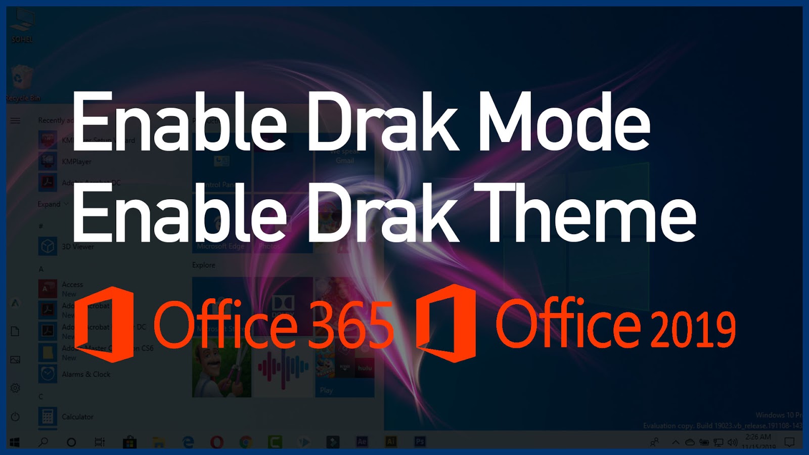 Enable Dark Mode In Microsoft Office 365 And Office 2019 All Tips And