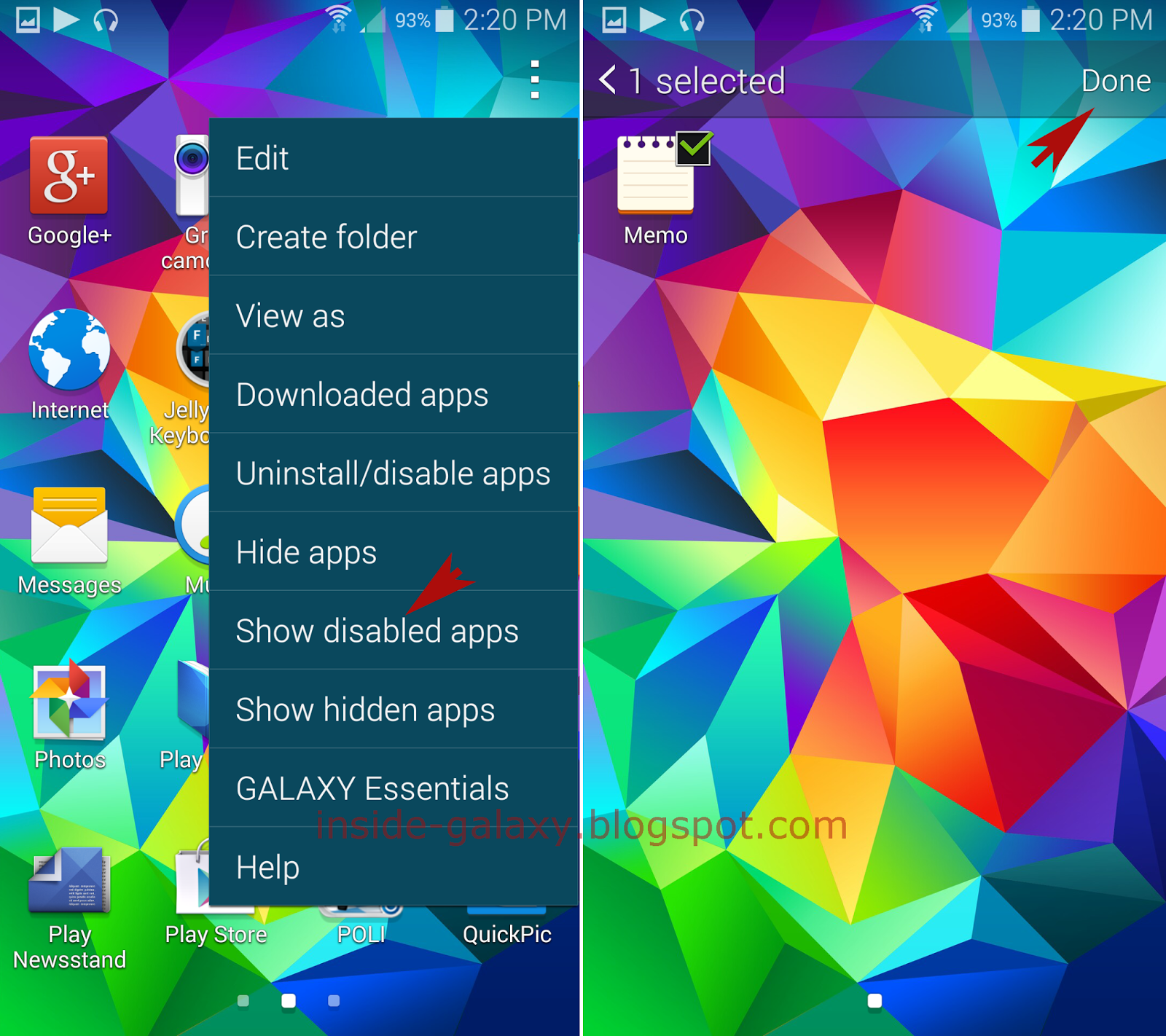 Inside Galaxy Samsung Galaxy S5 How to Disable and Enable the Stock Applications in Android 4.