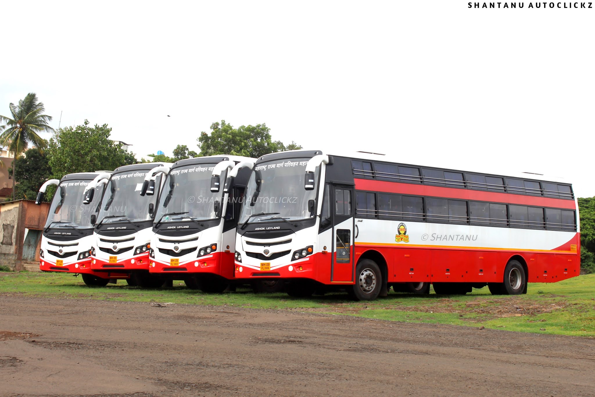 Shantanu Autoclickz MSRTC Ashok Leyland Non AC Seater Sleeper built by