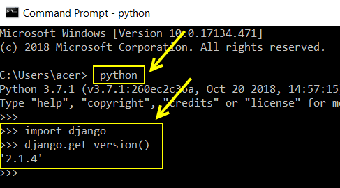 Install Django Python Framework - My Courses