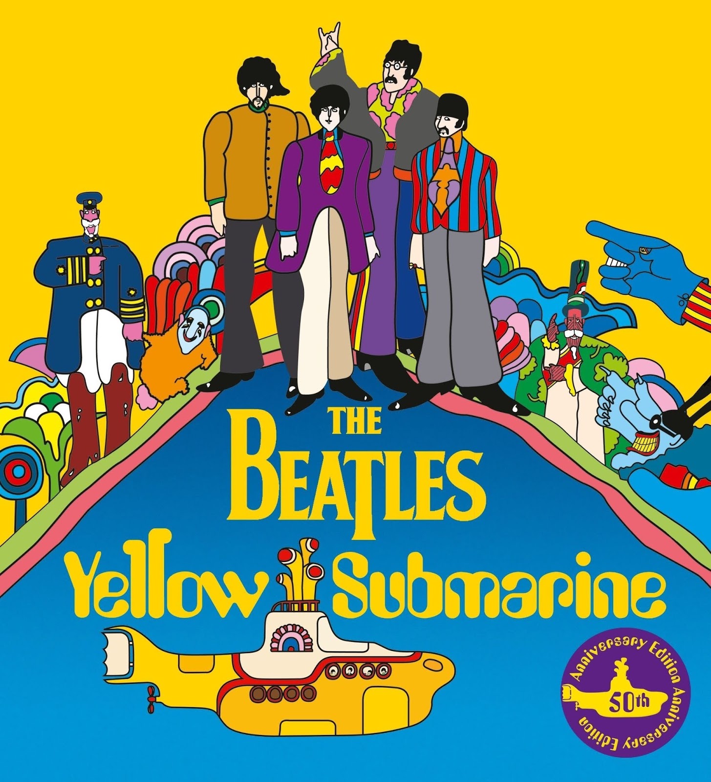 Classic Rock Covers Database The Beatles Yellow Submarine (1969)