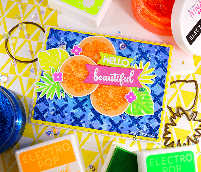 #ThermOWeb #thermowebglittergel #sendingsunshinestampset #fruitcard #friendshipcard #neon#GlitzGlittergel #RinaKDesigns #summercard #summervibes #cardmaker #cardmakinghobby #onmydesk #craftstudio