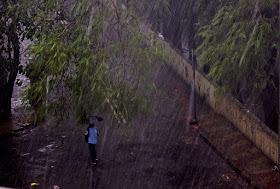 rains, heavy downpour, bandra east, mumbai, incredible india, windy, 