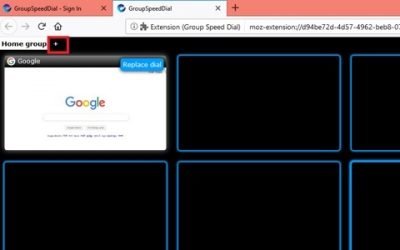 Firefox용 그룹 단축 다이얼