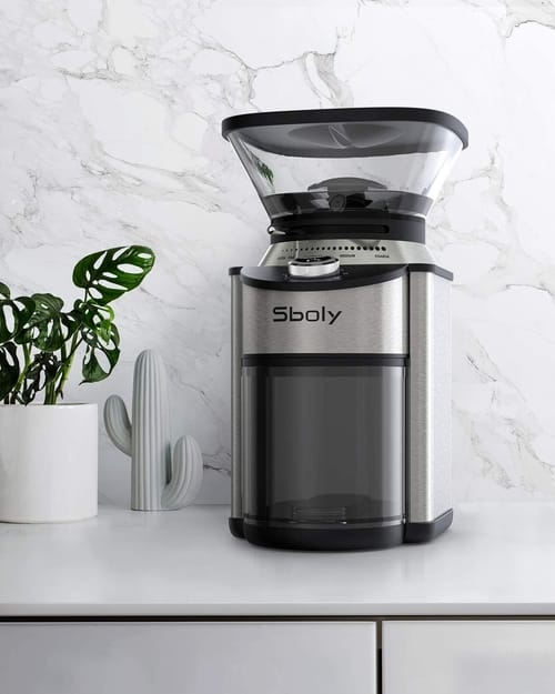 Review Sboly Stainless Steel Conical Burr Coffee Grinder