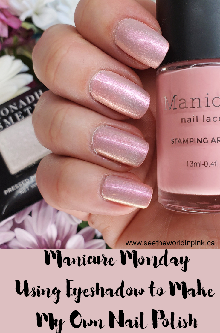 Manicure Monday Using Eyeshadow To Make My Own Nail Polish See the