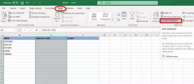  Cách áp dụng Data Validation cho các ô trong Microsoft Excel 