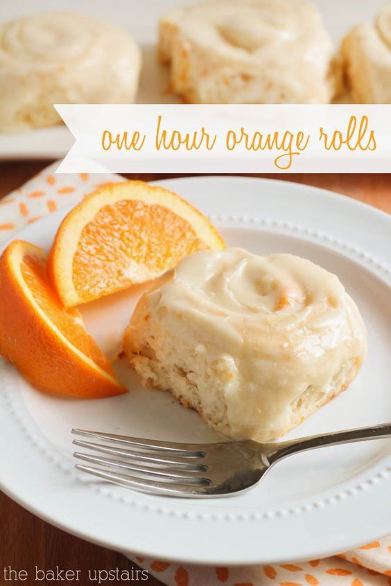 Oh, how I love orange rolls! If given the choice, I will always choose an orange roll over a cinnamon roll. I have my favorite orange knot recipe that I make all the time, but a few weeks ago I was in the mood for a more traditional orange roll, and quick. I stumbled across a one-hour cinnamon roll recipe on one of my favorite blogs, Life Made Simple, and got to work. The resulting rolls weren't quite as soft and fluffy as a true orange roll recipe, but they were pretty darn close and so easy and quick to make! This is definitely one to keep around for when those cravings strike. Delicious!