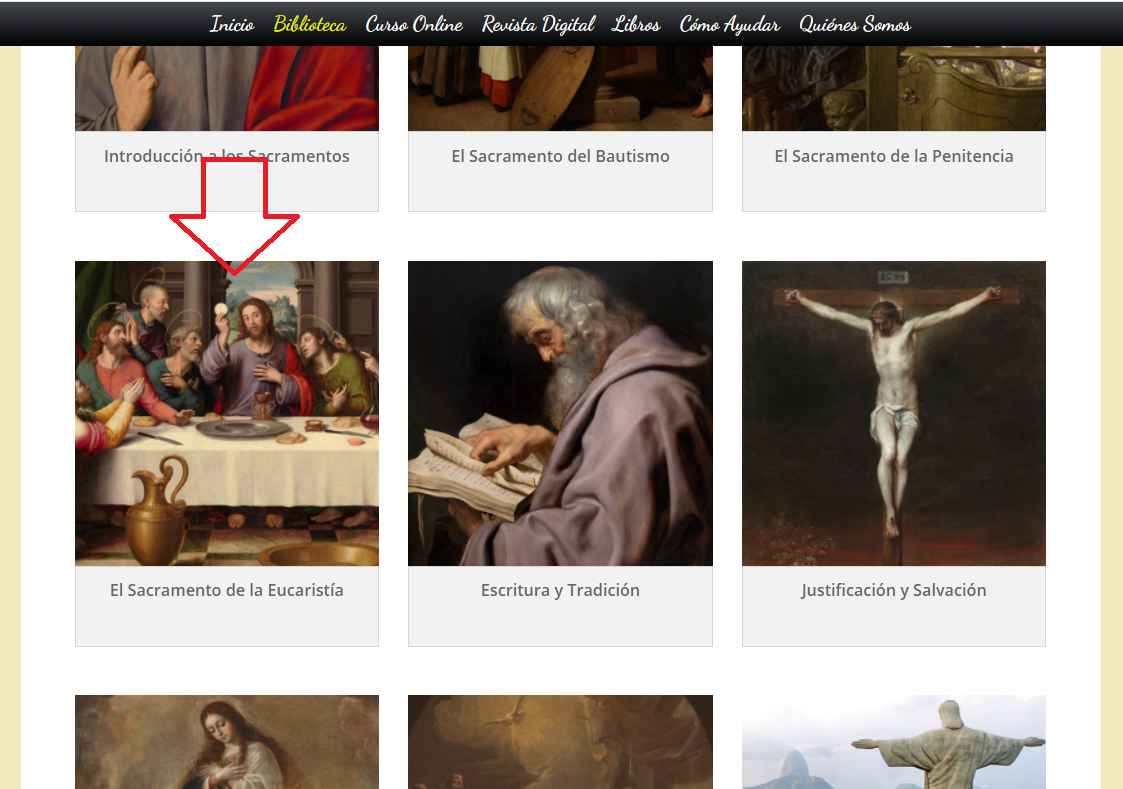 Ubicando un tema en ApologeticaCatolica.org Ubicando un tema en ApologeticaCatolica.org