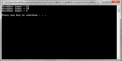 Looping (Perulangan) While di Java, C# dan C++