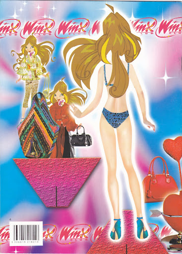 Winx Club Flora paper doll with clothes 