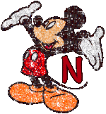 Alfabeto brillante de Mickey Mouse N.