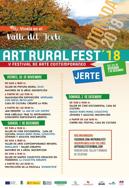 V Art-Rural Fest (30 noviembre, 1 y 2 diciembre 2018, Jerte)