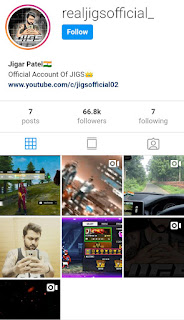 Jigs instagram id