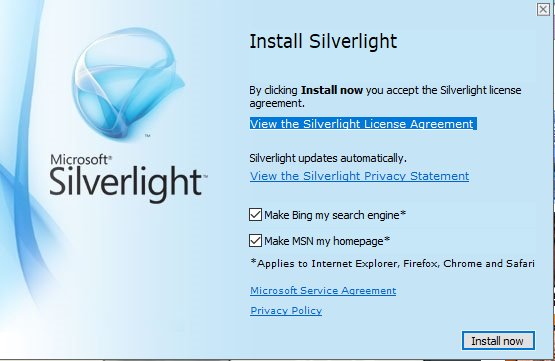 Загрузите и установите Silverlight 5 на Windows 10