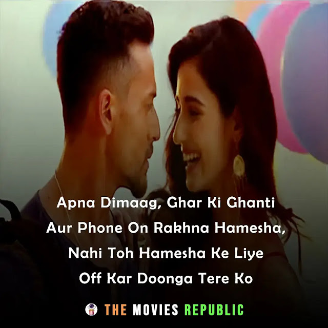 baghi movie dialogues, baghi movie quotes, baghi movie shayari, baghi movie status, baghi movie captions