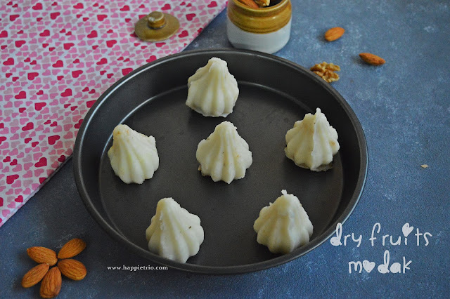 Dry Fruits Modak Recipe | Steamed Dry Fruits Modak 