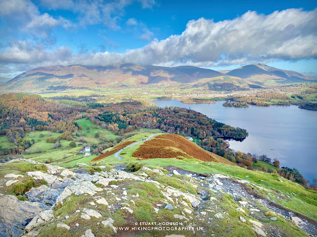 Catbells walk view cat bells keswick Lake District best route map how high summit