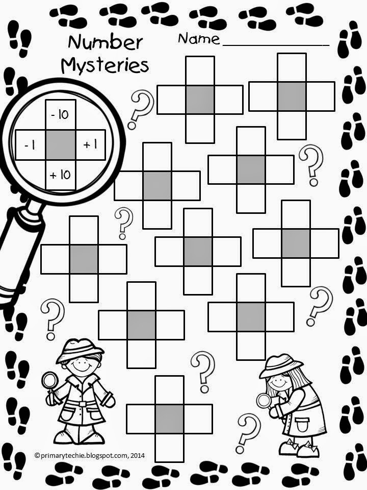 Mystery Numbers Worksheet Instructions