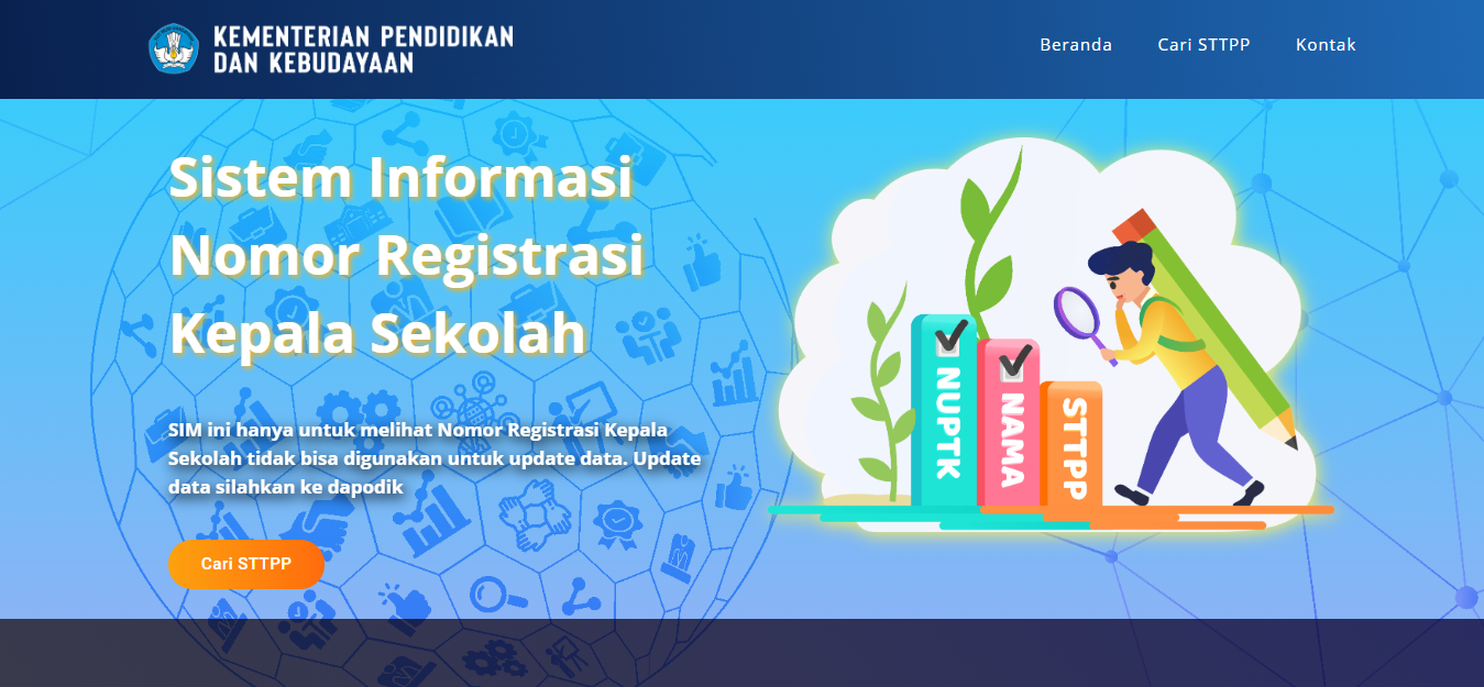 Cara mengetahui NRKS (Nomor Registrasi Kepala Sekolah