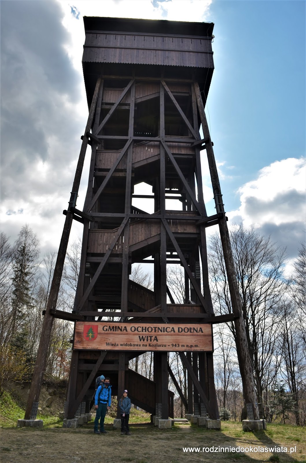 Wieża widokowa na Koziarzu Beskid Sądecki z dziećmi RODZINNIE