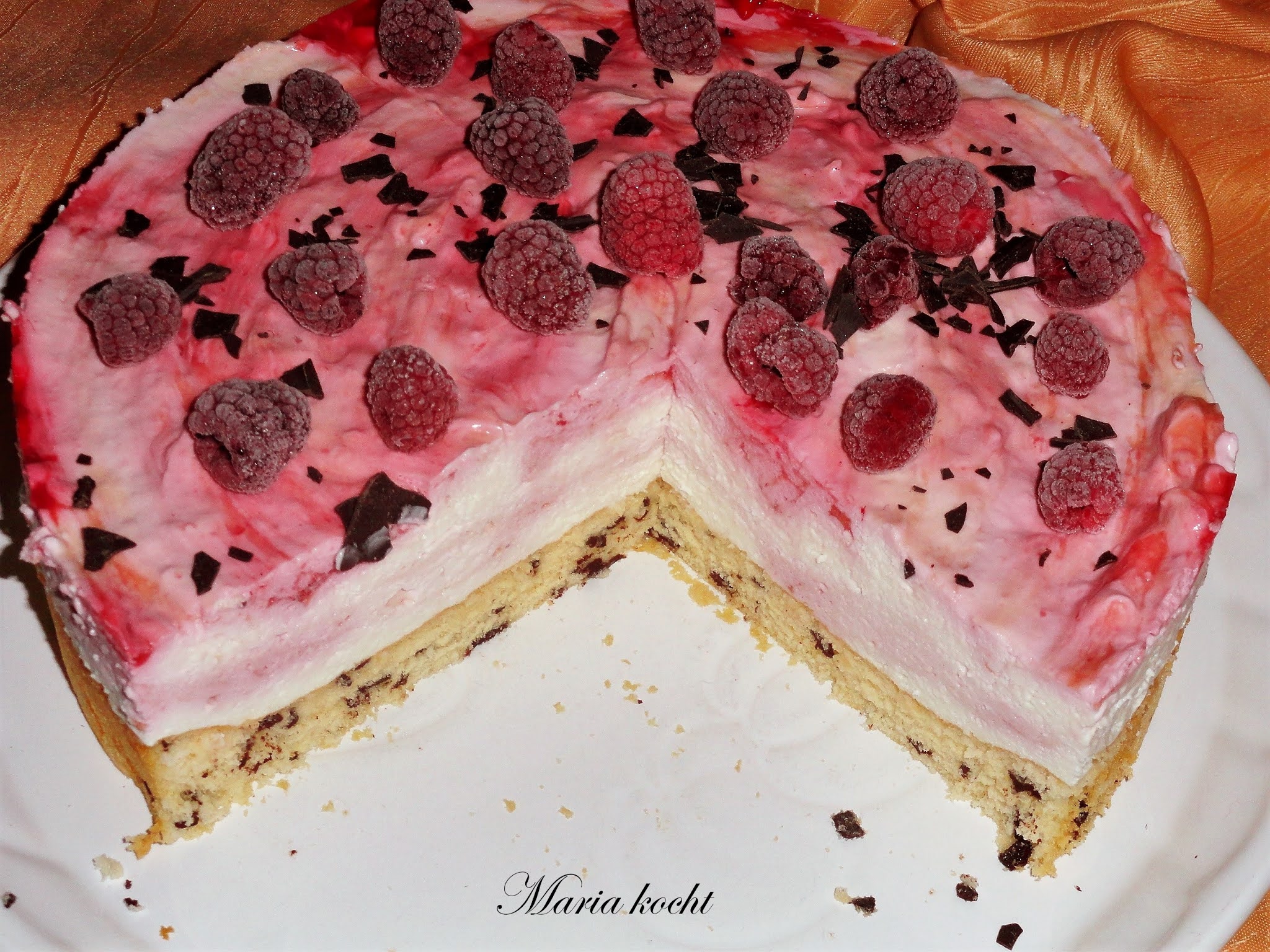 Maria kocht: Himbeer-Mascarpone-Torte / Málnás mascarpone torta