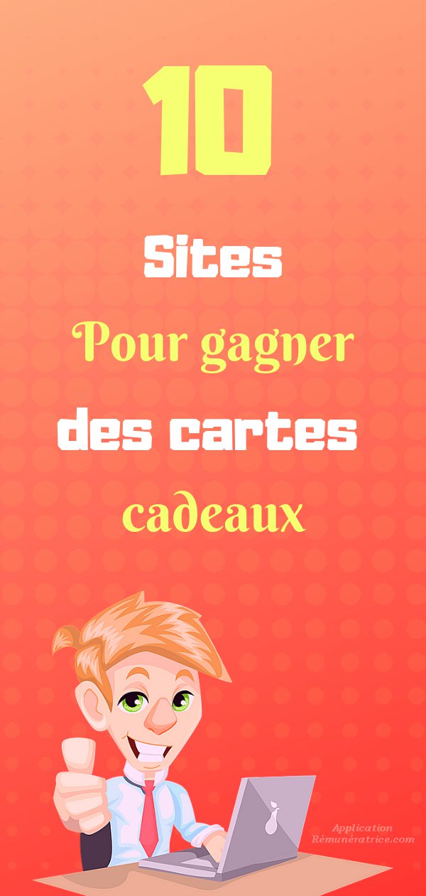 10 sites pour gagner des cartes cadeaux Amazon, Psn, Steam Application Rémunératrice