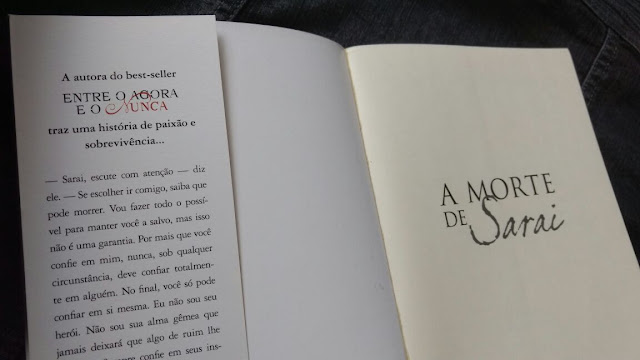 Livro A Morte de Sarai - J.A. Redmerski Resenha Livro A Morte de Sarai