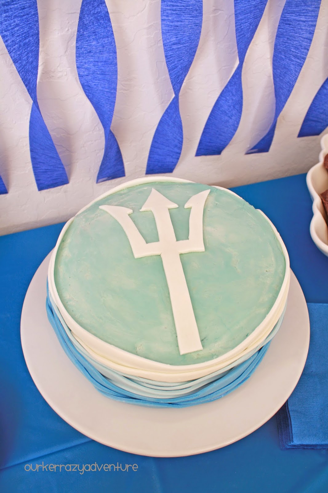 Percy Jackson Blue Birthday Cake Percy Jackson Blue Birthday Cake