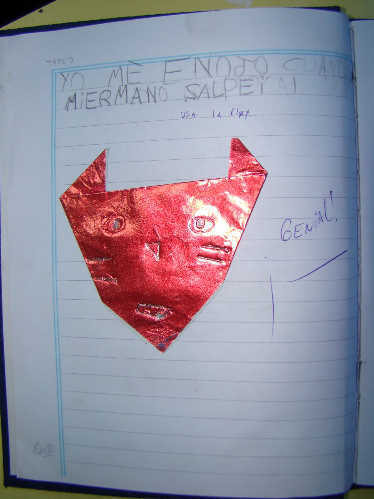 APRENDIENDO A ESCRIBIR: TADEO